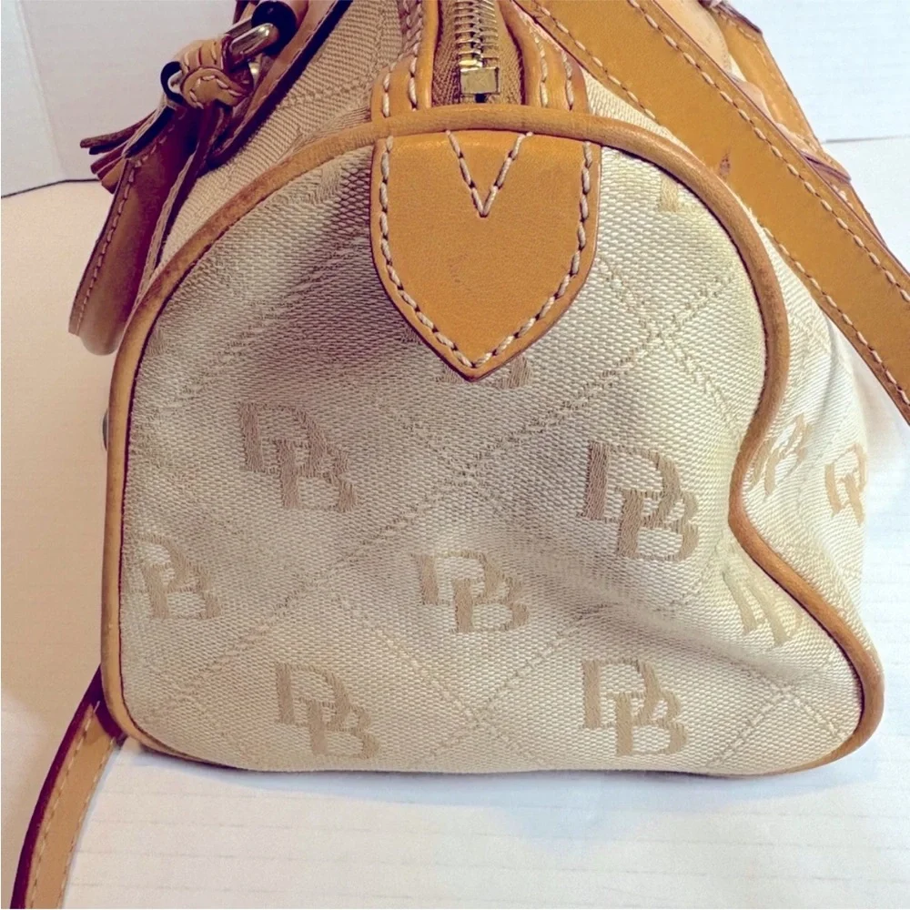 Dooney & Bourke Beige and Tan Satchel - Picture 4 of 13
